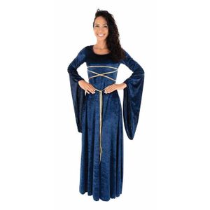 Robe Longue Vintage Médiévale Gothique – Costume Cosplay Femme, Uni, Polyester, Toutes Saisons