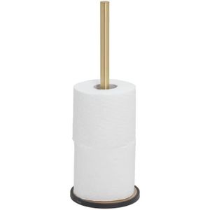 Sealskin - Sealskin Tube Serviteur WC - Porte-rouleau papier toilette -  Brosse WC avec support - Porterouleaux papier toilette de réserve -  autoportante Noir