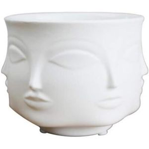 VASE - SOLIFLORE Fleur en Céramique Moderne Pot Vase Dora Ammar Musa Jonathan Adler Décoration Tête Figure Design.[Q2008]