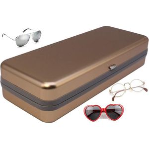 Double étui à Lunettes Souple De Voyage Avec Fermeture éclair - Support Compact Pour Lunettes De Soleil Et Lunettes De Soleil - Oxford élégant Pour Voyage D'affaires, Noir/blanc