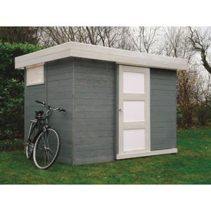 Abri De Jardin Bois Brut Fsc Toit Plat Surface 9 27m Achat Vente Abri Jardin Chalet Abri De Jardin 28mm 298x298 Cm Cdiscount
