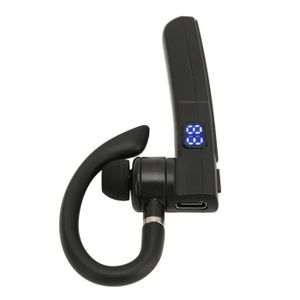 OREILLETTE BLUETOOTH Fdit oreillette simple Oreillette Bluetooth mains libres oreille unique réduction du bruit affichage numérique IPX7 étanche