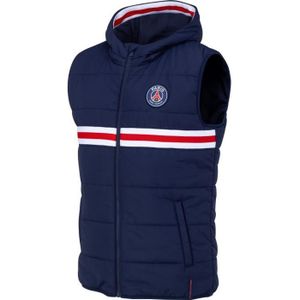 VESTE DE FOOTBALL – MANTEAU DE FOOTBALL – DOUDOUNE DE FOOTBALL  Doudoune sans manche PSG - Collection officielle P