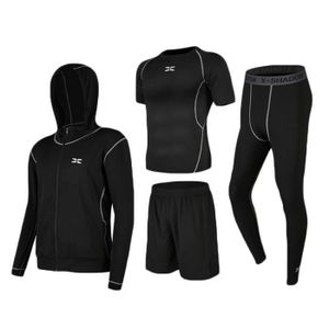 Niksa 2 Pièces Legging Sport Homme Collant Running Fitness