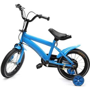 Vélo 14 Fille Licence Minnie pour enfant de 4 à 6 ans avec stabilisateurs à  molettes - 2 freins