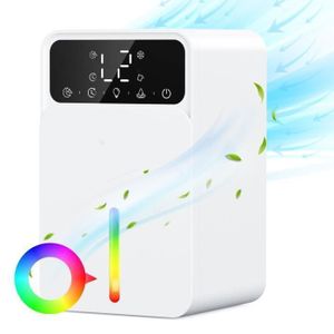 Déshumidificateur D'air électrique 1500ML - Minuterie 12H, 7 Couleurs LED, Silencieux (28 DB) - Pour Chambre, Salle De Bain, Maison - 1