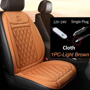 2 PCS -oussin chauffant pour siège de voiture 12V/24V, couverture de coussin  de siège de voiture à chauffage rapide et électrique - Cdiscount Auto