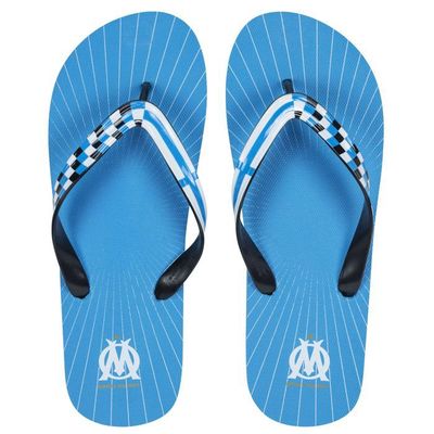 Tongs - OLYMPIQUE DE MARSEILLE - OM - Caoutchouc - Bleu - Produit officiel