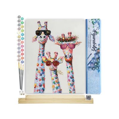 Kit Peinture Par Numéros Adulte « Arbre 4 Saisons » - Toile 40x50cm, Châssis Bois à Monter, Idéal Loisir Créatif DIY Activité Anti-stress Cadeau Créatif