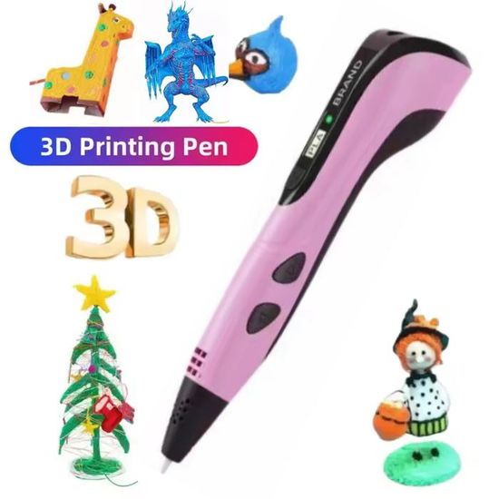 Tapis De Dessin 3D En Silicone Bleu - Modèle Multiformes + 2 Protège-Doigts Isolants - Idéal Pour Stylo 3D