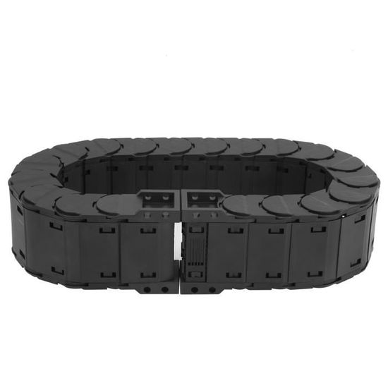 Chaîne Porte-câbles En Nylon - 1 Mètre De Long - Pour CNC, Imprimante 3D, Machine-outil - Noir