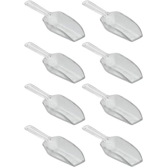 Pelle à Épices Pied à Glace Plastique Blanc 1000 Ml - Ustensile Cuisine Restaurant