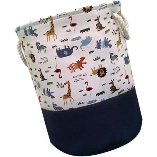 Lot De 2 Grands Sacs à Linge En Toile Avec Cordon - 50x60 Cm, Rangement Vêtements Sales, Jouets, Tricots - 4