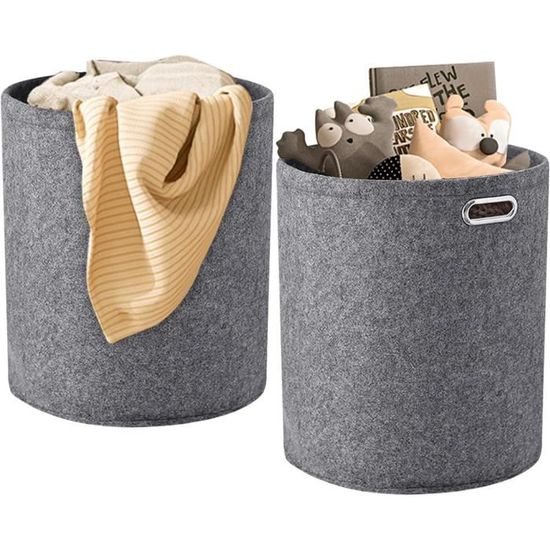 2 Pièces Panier à Linge Pliable,75L Paniere a Linge Sale,Paniers à Linge Pliables pour Buanderie,Salle de Bain,Chambre à Coucher,Chambre d'enfant,V | Leroy Merlin