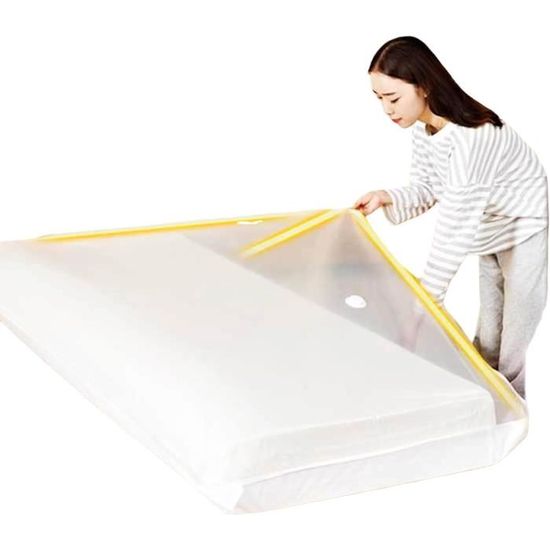 Sac de rangement sous vide pour matelas 120/140/160 x 200 cm, sac de rangement