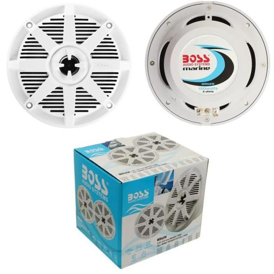 Paire D'enceintes Marines Boss Audio MR692B - 6x9 Pouces, 175W RMS, étanches, Pour Bateau, Piscine, Extérieur