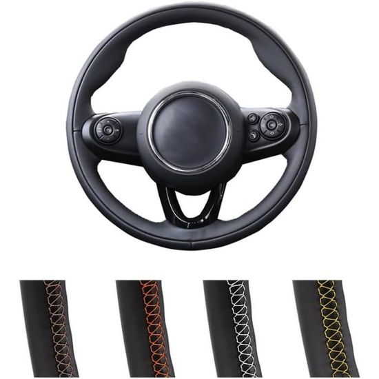 Couvre Volant,housse De Volant De Voiture En Cuir,pour MINI