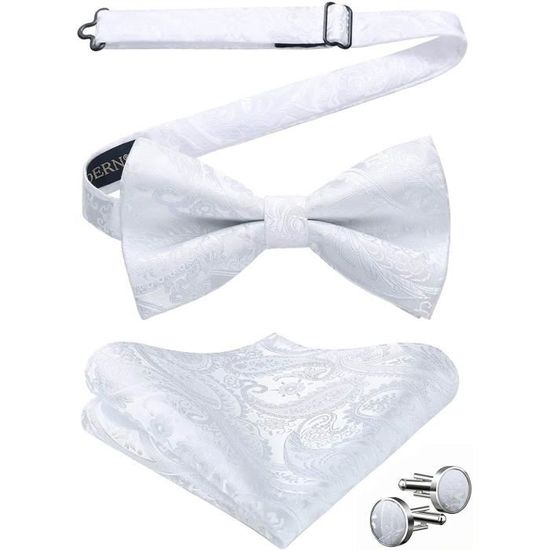 Nœud Papillon De Noël Pré-Noué Pour Homme Motif Flocons De Neige[n10901] Motif flocon de neige