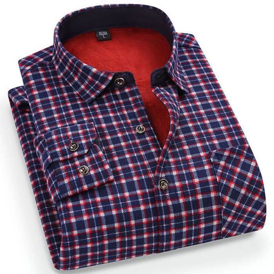 Chemise Homme Coleman Doublée Sherpa, 1/4 Snap, Manches Longues, Vert, Taille L