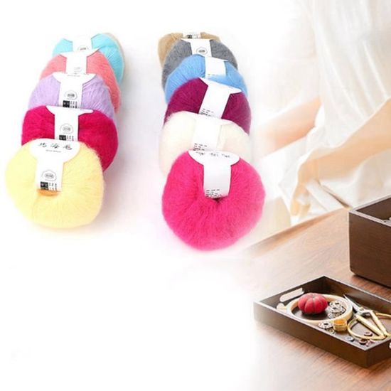 Fil à Crochet En Coton Lavable – Fil à Dentelle Pour Tricot, Loisirs Créatifs