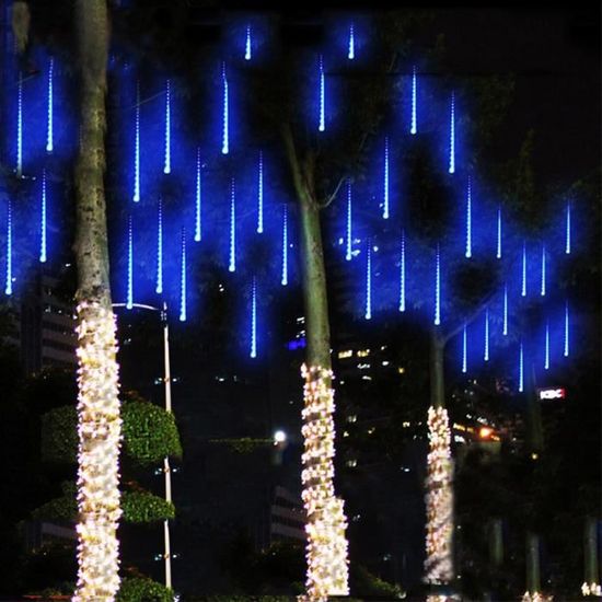 30CM 144LED pluie de météores pluie Tube LED lumière de Noël mariage jardin de mariage Xmas String Light éclairage de vacances en pl