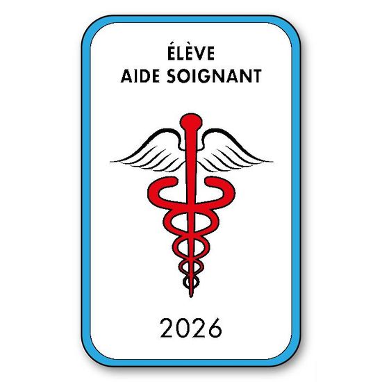 Autocollant Caducée Professionnel De Santé SIGNAL SAFETY - V6 Aide Soignant, Pour Pare-brise