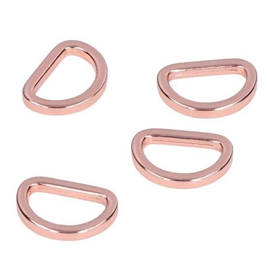 Yongme-LAM-Qiilu anneaux en D pour sac à main 10 pièces anneaux en D  fiables durables brillants confortables petites boucles de sac