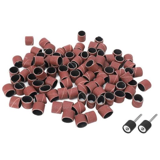 50 Manchons Abrasifs Grain 80 Pour Ponceuse à Tambour - Idéal Pour Bois, Métal, DIY