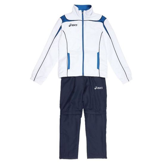ASICS Surv tement World Enfant Mixte Blanc Blanc et bleu