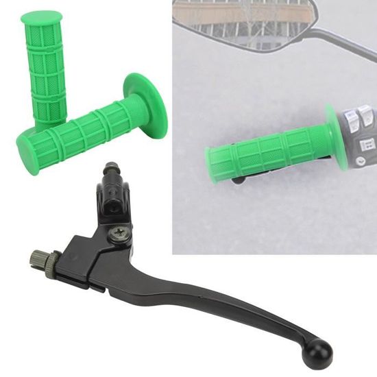 Ensemble Poignées Guidon + Leviers Frein Embrayage Moto Pour 690 Duke - Orange, Aluminium CNC Réglable