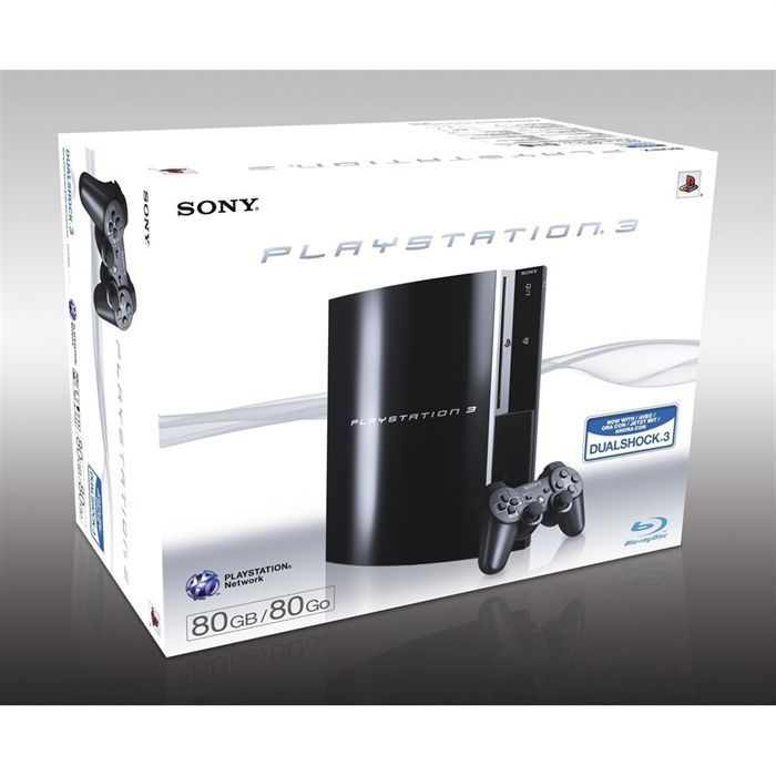 Console Sony PlayStation 3 / PS3 - 80 Go - Full HD - Lecteur Blu-Ray - Garantie 1 an
