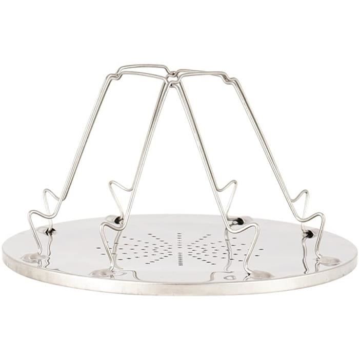 Grille-pain Camping Pliable En Inox - Pour Cuisinière à Gaz - Léger Et Compact - Parfait Randonnée