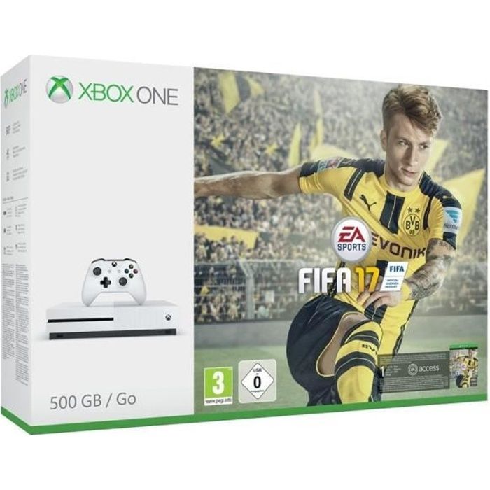 Console Xbox One S 500Go - Microsoft - FIFA 17 - Blanc - Pack avec accessoires et joueurs de légende Reconditionné -  reconditionné disponible sur Cdiscount Seconde Vie