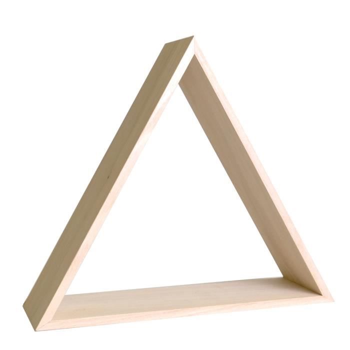 Étagère Triangle en Bois à customiser - Meuble Rangement
