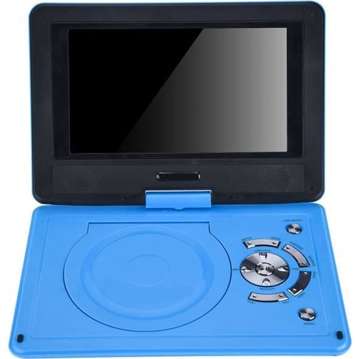 9,8 pouces portable haute définition pivotant écran lecteur DVD voiture VCD CD AVI (UE)