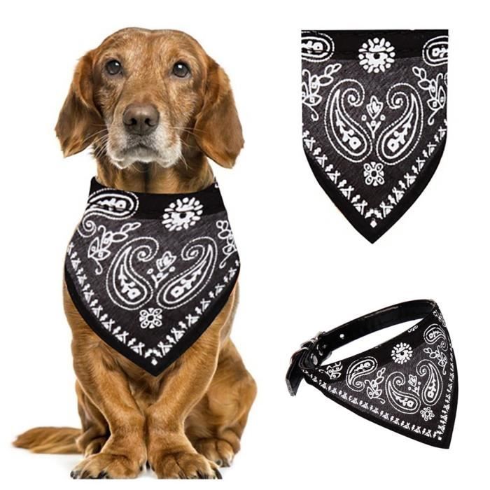 Exquise boucle réglable chien chiot colliers pour animaux de compagnie chien Bandana foulard foulards LX1184