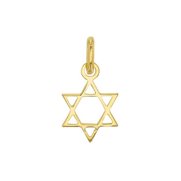 Jouailla - Pendentif Etoile de David petit modèle en Or 375-1000 (396014)