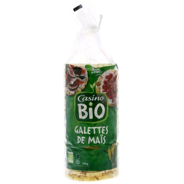 CASINO Galettes Mais Complet Bio - 100G