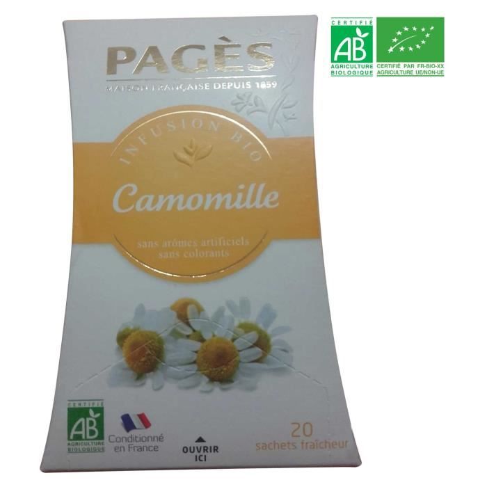 PAGES Infusion Camomille Bio
