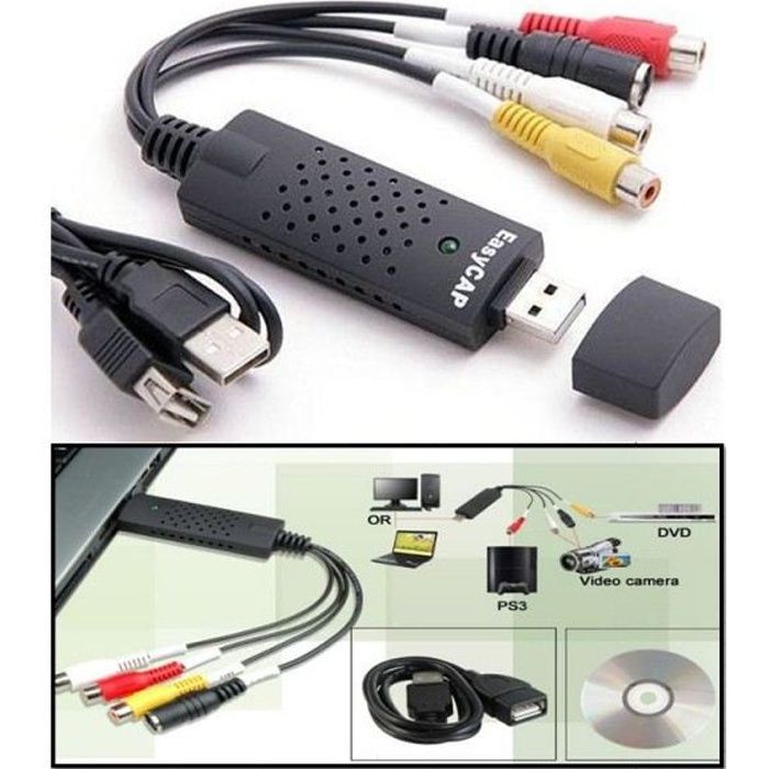 EVER CAP USB 2,0 cle d acquisition audio-video