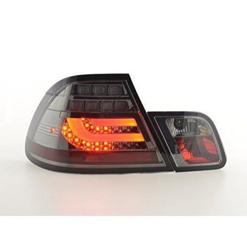 Lot de 2 feux arrière lED pour bMW série 3 e46 coupé modèles 2003-2007 noir