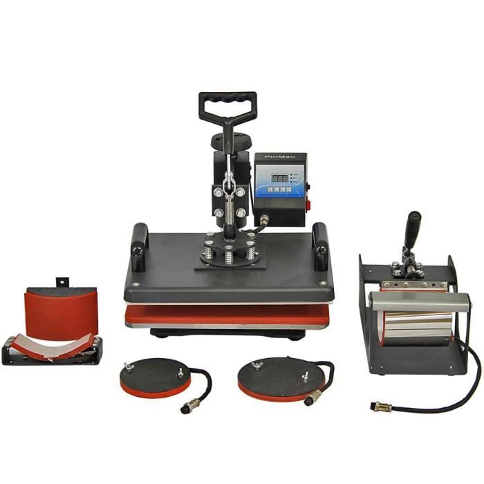 Combo 5 en 1 pour Machine de Presse à Chaud PixMax