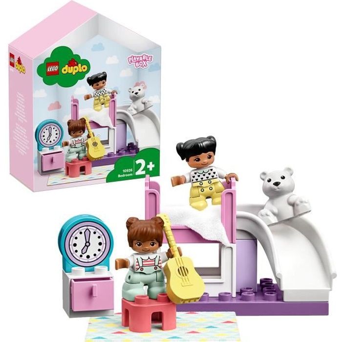 LEGO® 10926 DUPLO Town La Chambre Boîte De Petite Maison De Poupées, Jeu Éducatif pour Enfants de 2 Ans Et Plus, Grandes Briques