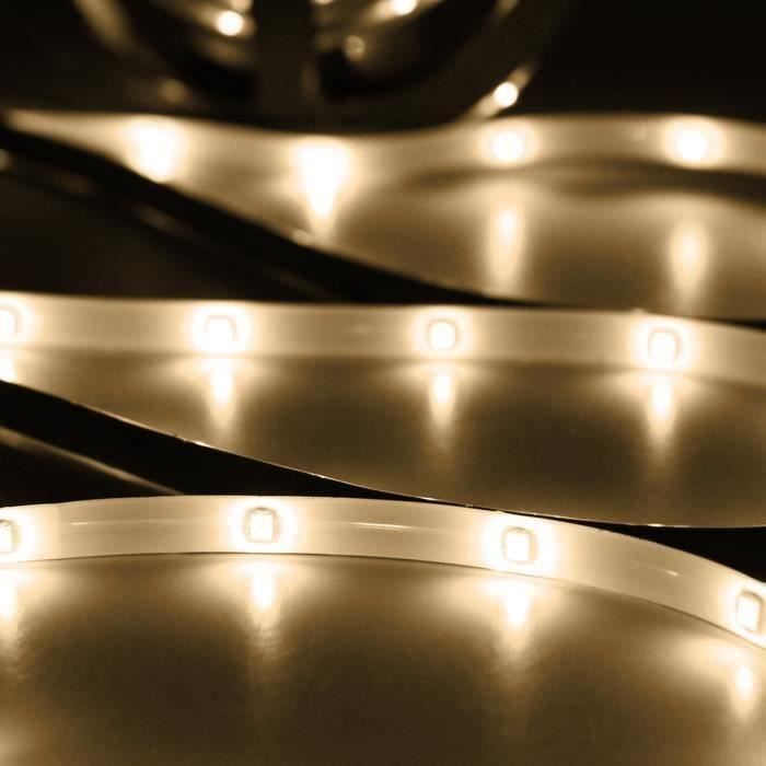 NEüFU Bande Solaire LED Allume Flexible Chaîne Imperméable Eeau ON - OFF Décor Noël JAUNE Aw15912