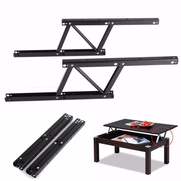 2PCS Lift Up Top Café Thé Table Basse-soulevez Charnière Support Mécanisme Métal @WPD