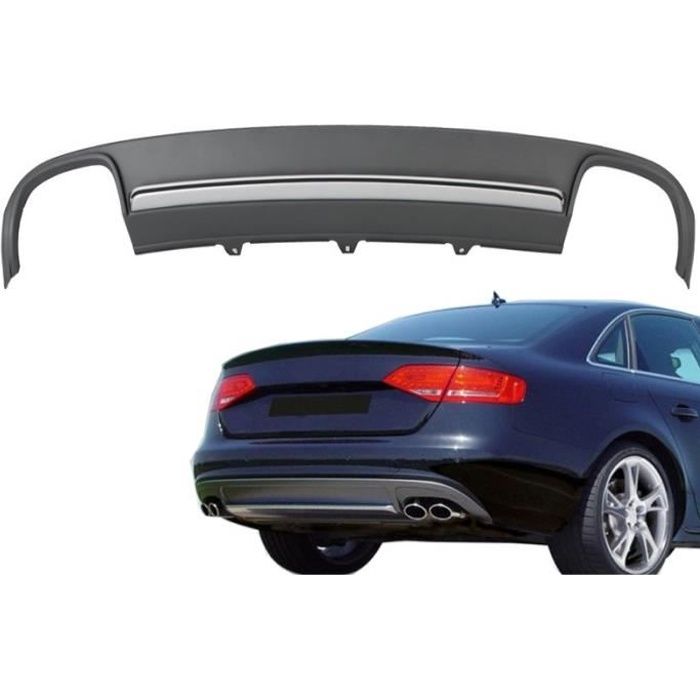 Pare-chocs arrière Valance Air Diffuseur pour Audi A4 B8 Pré Facelift 2008-2011 Limousine / Avant S4 Design