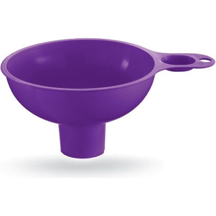 ENTONNOIR A CONFITURES COULEURS ASSORTIES - PLASTIQUE ALIMENTAIRE - DIAMETRE 10 CM