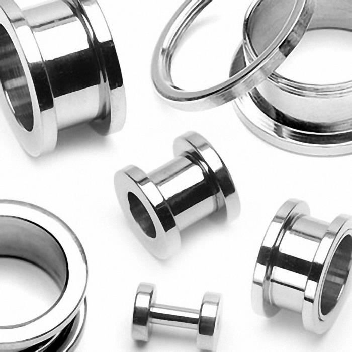 Piercing Tunnel Oreille Acier chirurgical (7 mm)