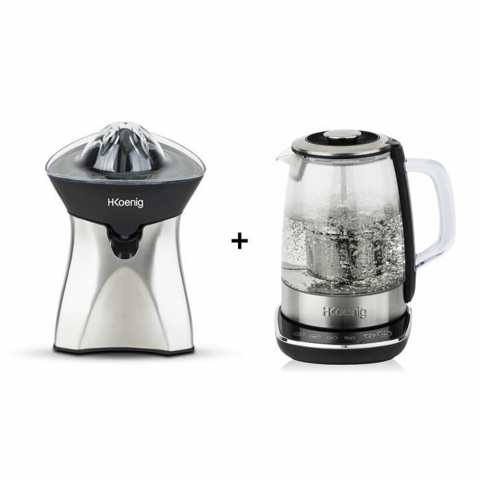 TI600 + AGR60 PRESSE AGRUMES ET BOUILLOIRE INFUSEUR A THE 1,5L H.KOENIG