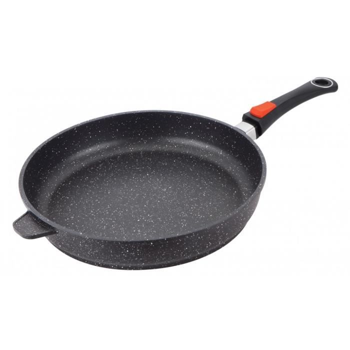 POELE 32CM FONTE D'ALU REV. ANTI-ADHERENT INDUCTION KAISER